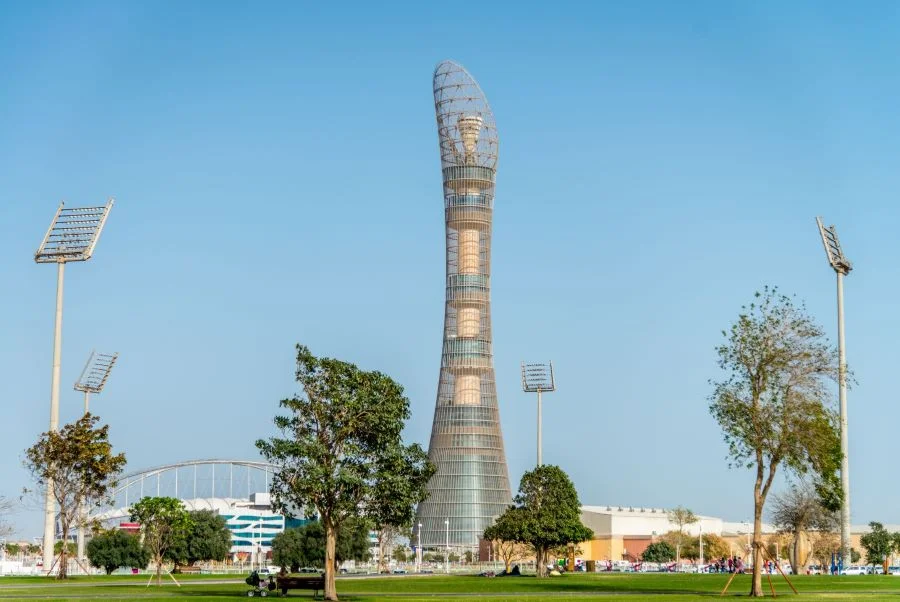 Tòa tháp Aspire được mệnh danh là biểu tượng của thủ đô Doha