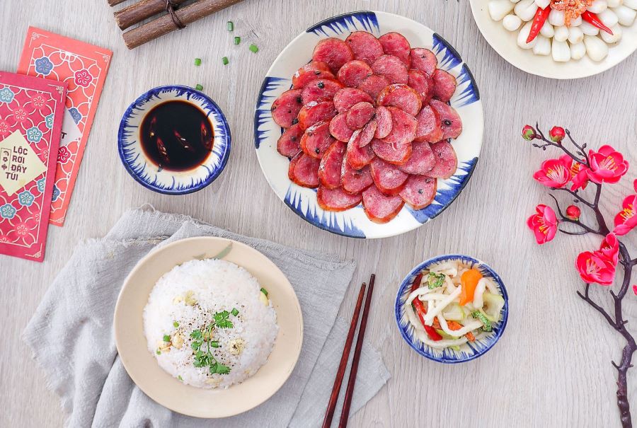 Lạp xưởng - Một trong những món ăn quen thuộc trong những bữa cơm ngày Tết