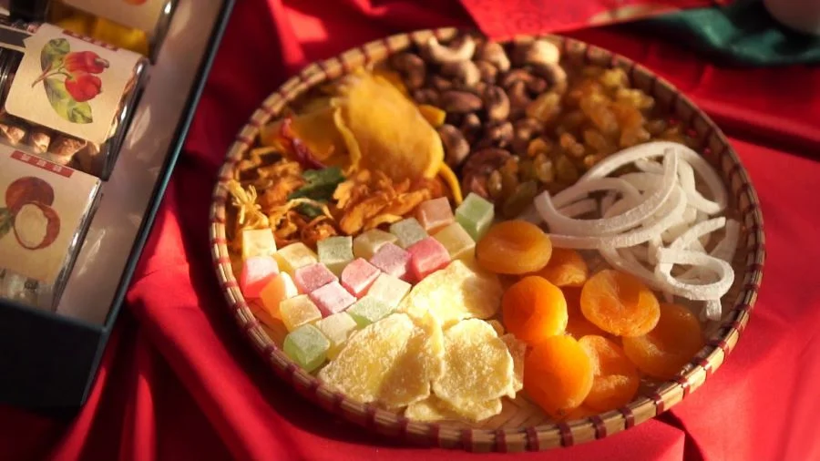Khay bánh ngày Tết ở miền Nam