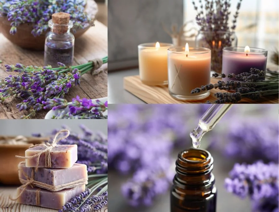Một số các sản phẩm được chế tác từ hoa oải hương