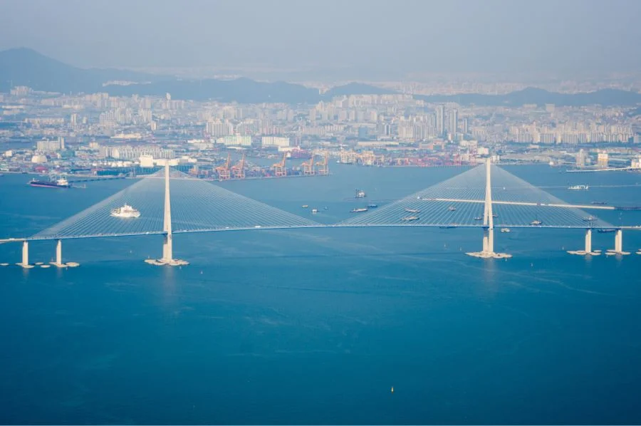 Cầu Incheon, một trong những biểu tượng hiện đại của thành phố cảng Incheon