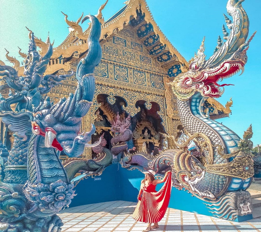 Check-in "sống ảo" tại ngôi chùa xanh dát vàng sang chảnh Check-in "sống ảo" tại ngôi chùa xanh dát vàng sang chảnh