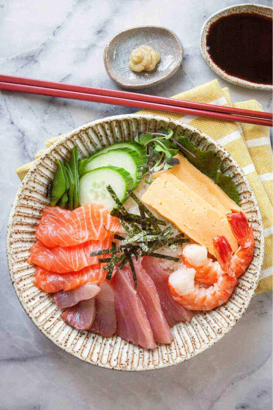 Seasonal Chirashi là món ăn này sẽ thay đổi tùy thuộc vào từng mùa trong năm