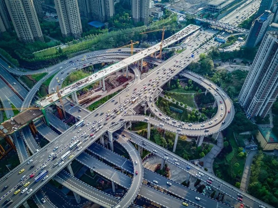 Hệ thống giao thông phức tạp tại Trùng Khánh