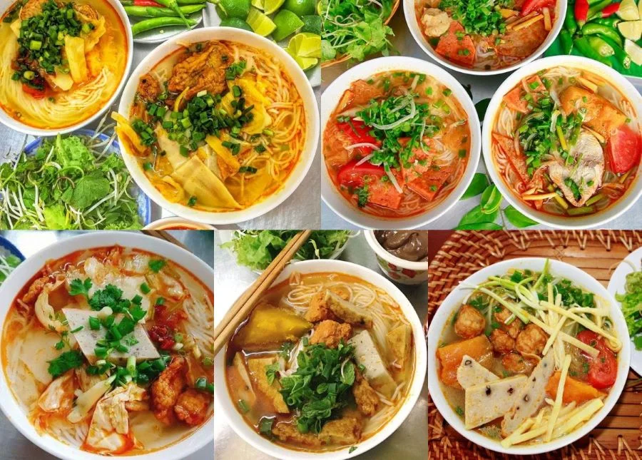Bún chả cá với phần nước dùng ngọt thanh tự nhiên ăn kèm với chả cá thơm ngon khó cưỡng 