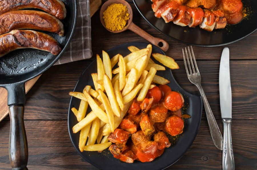 Currywurst là một món ăn trứ danh - một biểu tượng văn hóa ẩm thực nổi tiếng