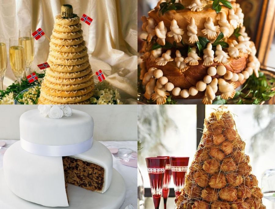 Những chiếc bánh Kransekage có hình dáng vô cùng xinh xắn