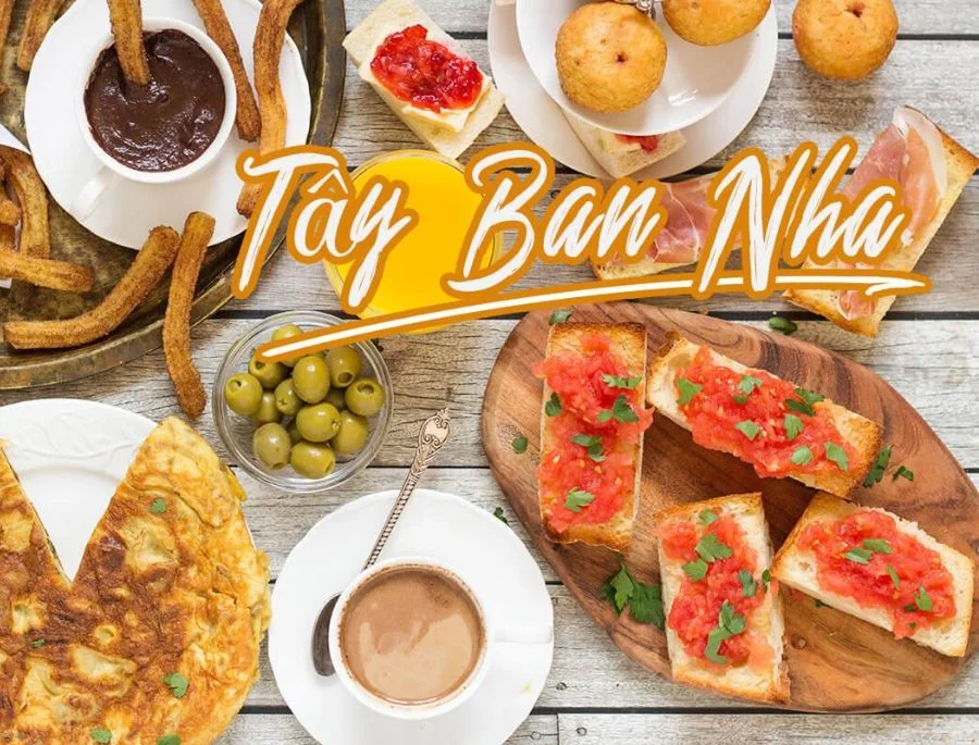 Ẩm thực tây Ban Nha vô cùng đa dạng với các món ăn truyền thống tới các món ăn hiện đại
