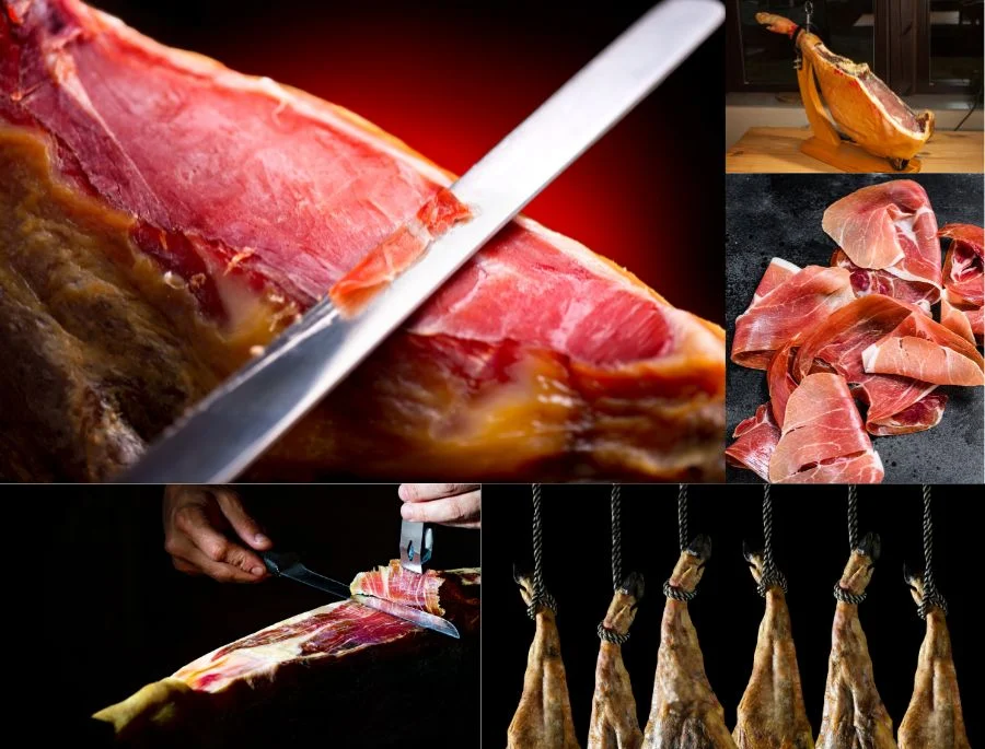 Những chiếc đùi heo được ủ muối theo phương pháp truyền thống đặc biệt của Tây Ban Nha