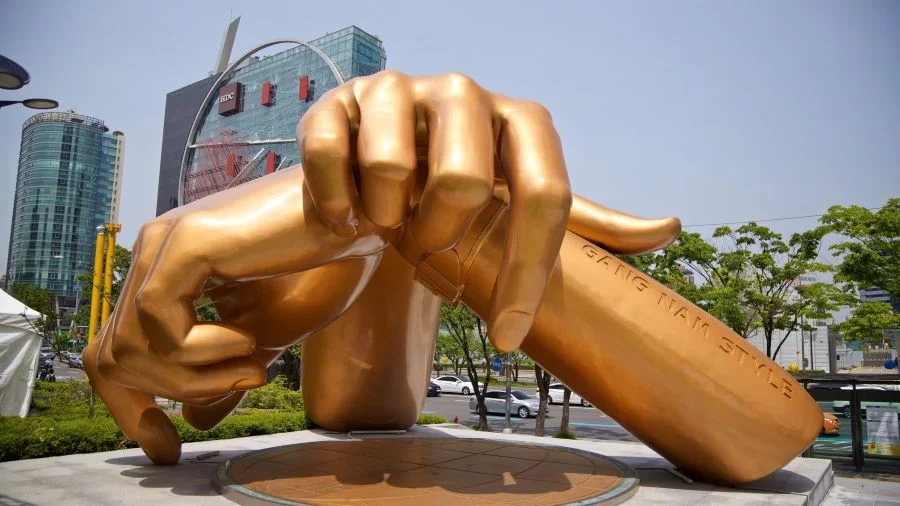 Biểu tượng của siêu hit quốc tế “Gangnam Style” được đặt tại khu phố Gangnam