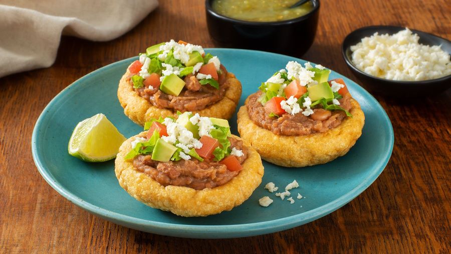 Những chiếc bánh Sopes có hương vị thơm ngon khó cưỡng