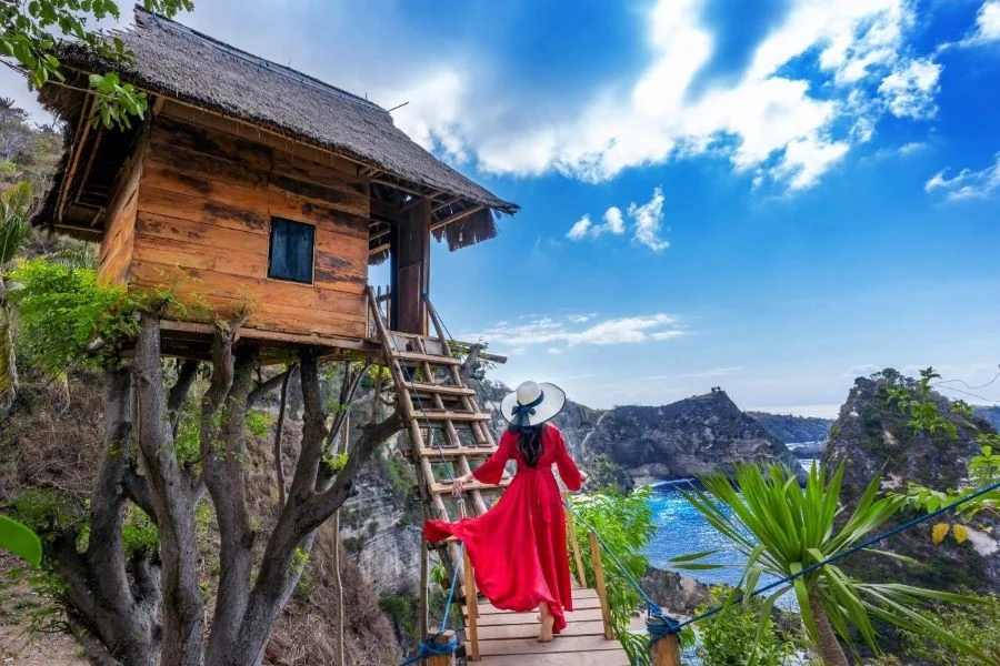 Du khách có thể khám phá những ngôi nhà trên cây vô cùng độc đáo tại Nusa Dua