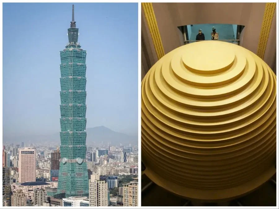 Tòa tháp Taipei được xây dựng với lối thiết kế độc đáo và tránh thiên tai xảy ra với chiều cao hơn 500m