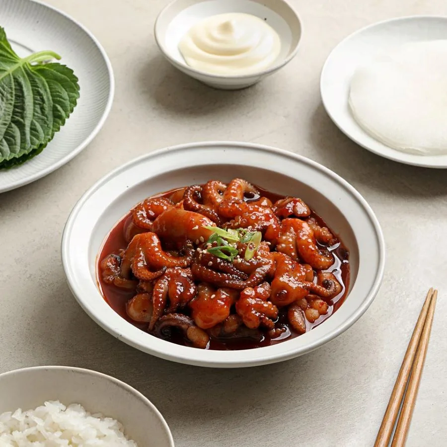 Bạch tuộc Jjukkumi được người Hàn chế biến thành nhiều món ngon hấp dẫn khác nhau 