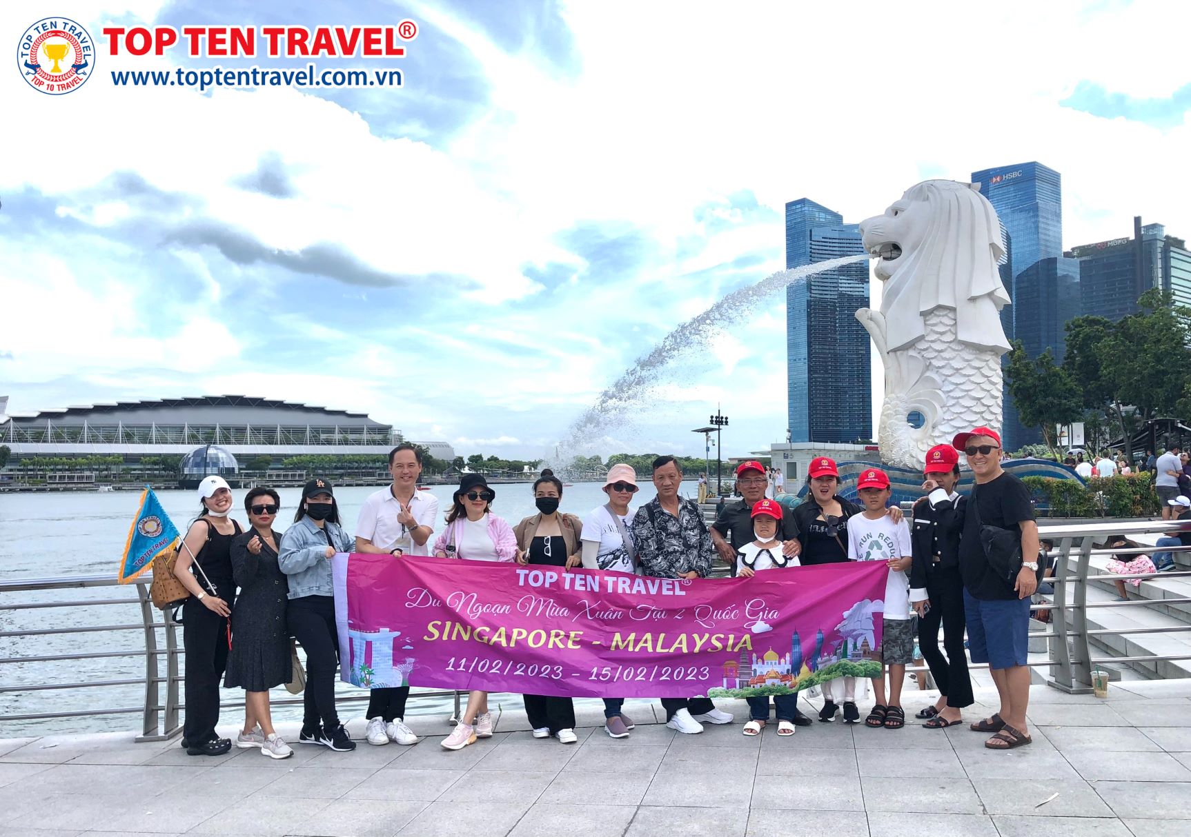 Tour Singapore - Indonesia - Malaysia của Top Ten Travel