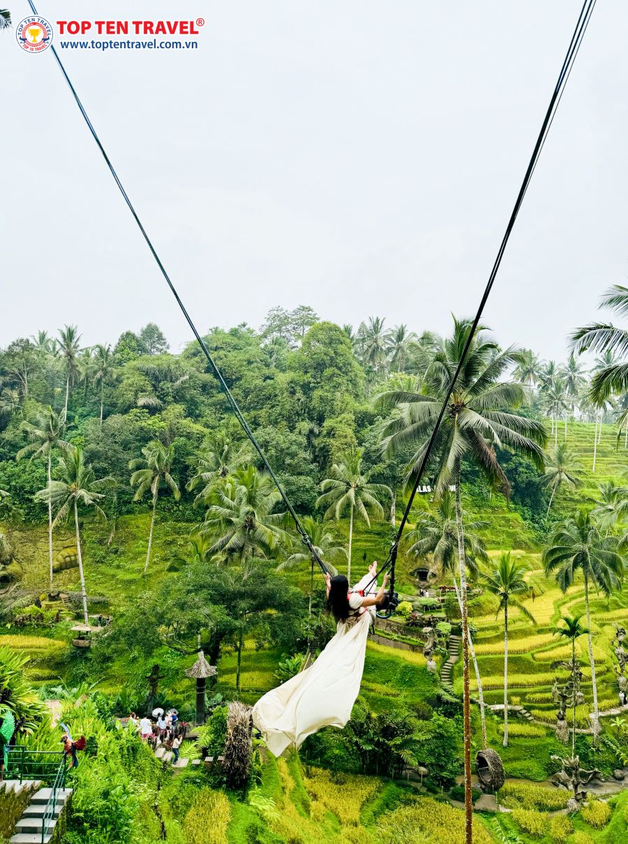 Bali Swing là một hoạt động hấp dẫn rất đáng để trải nghiệm khi ghé thăm đảo Bali