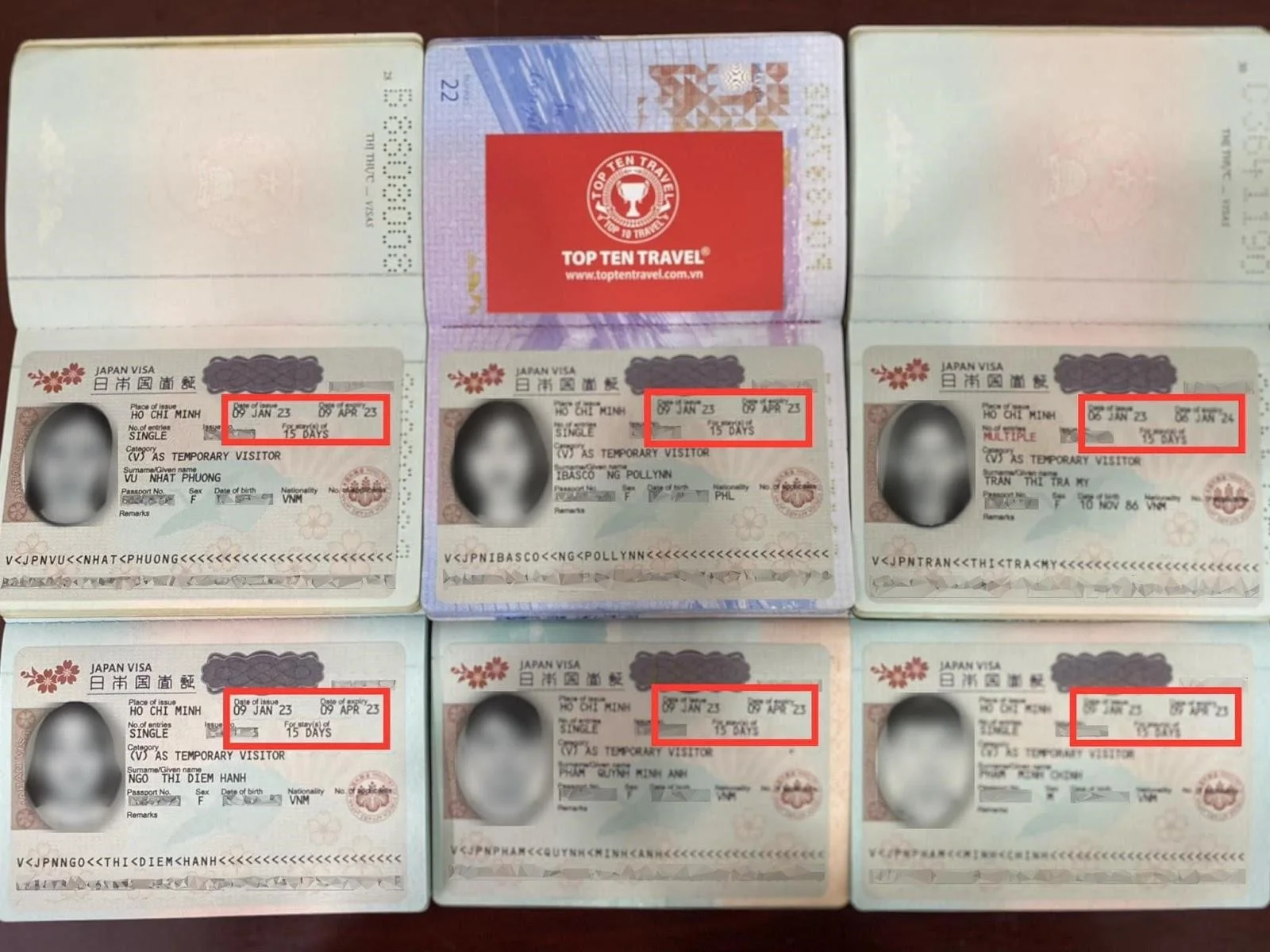 Số lượng khách đậu visa Nhật Bản tại Top Ten Travel vô cùng lớn