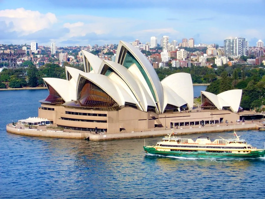 Nhà hát Opera Sydney nhìn từ trên cao