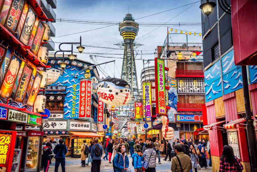 Osaka được mệnh danh là một trong những thành phố du lịch nổi tiếng nhất Nhật Bản