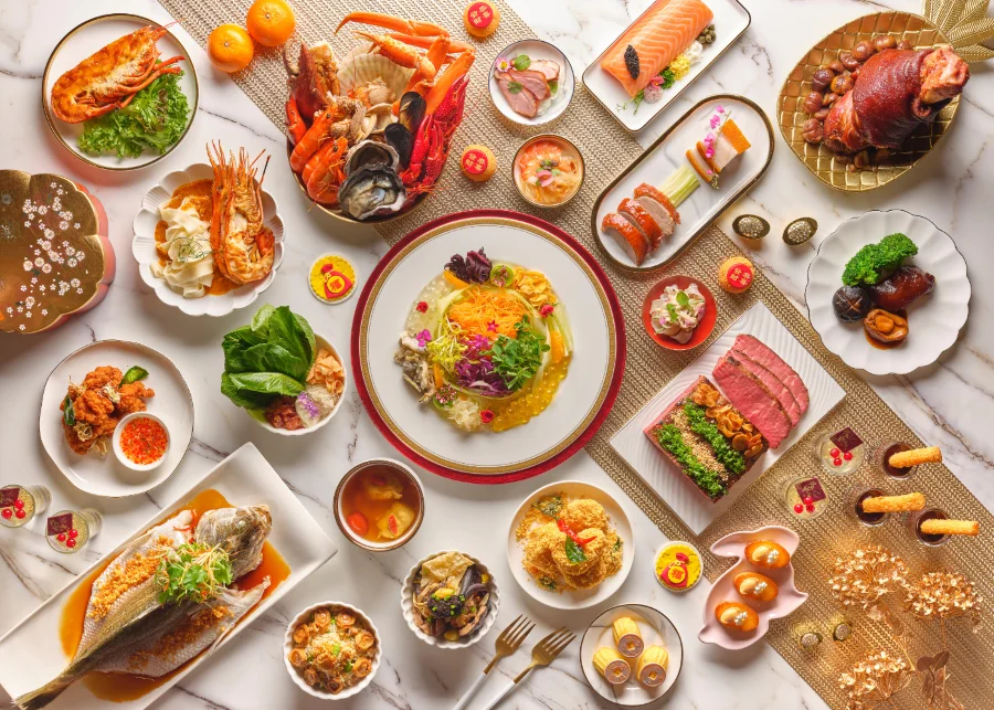 Bàn ăn ngày Tết của người dân đảo quốc Sư Tử với nhiều món ngon hấp dẫn, màu sắc bắt mắt 