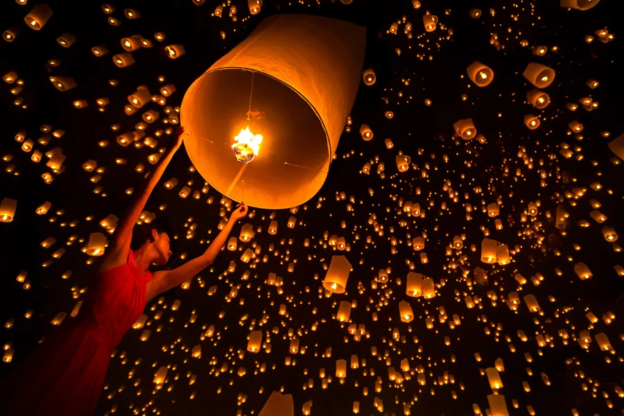 Lễ hội đèn trời Yi Peng năm 2024 diễn ra khi nào?
