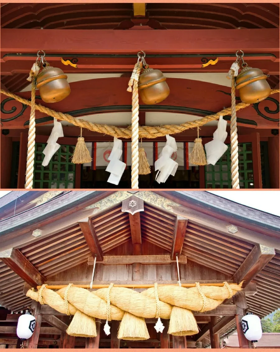 Shimenawa thường xuất hiện dày đặc trong các lễ hội truyền thống của Nhật Bản