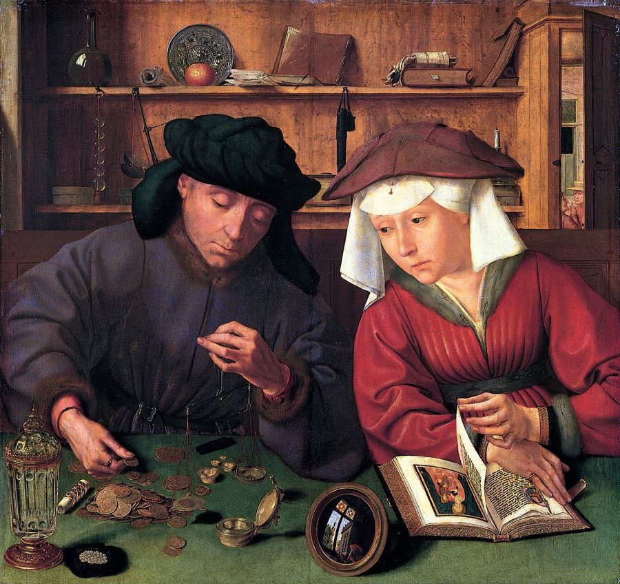 Bức tranh “The Moneylender and His Wife” của vị họa sĩ tài ba Quentin Metsys