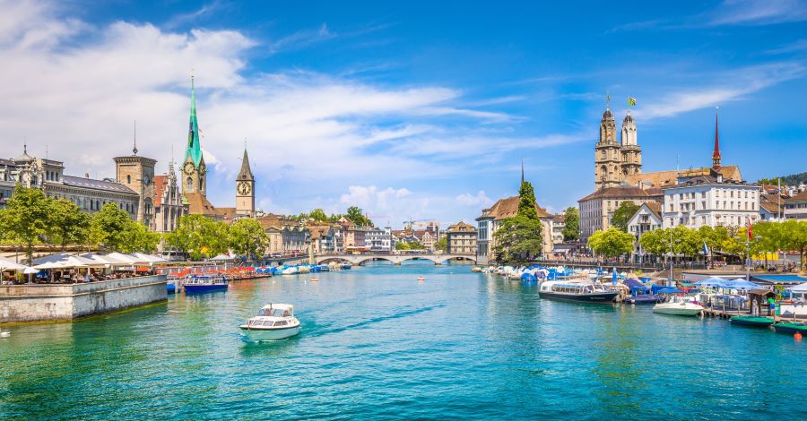 Thành phố Zurich được mệnh danh là “tinh thần Thụy Sĩ”