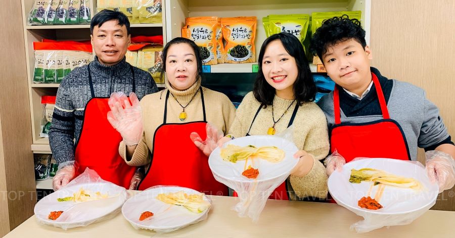 Trải nghiệm làm kim chi Hàn Quốc