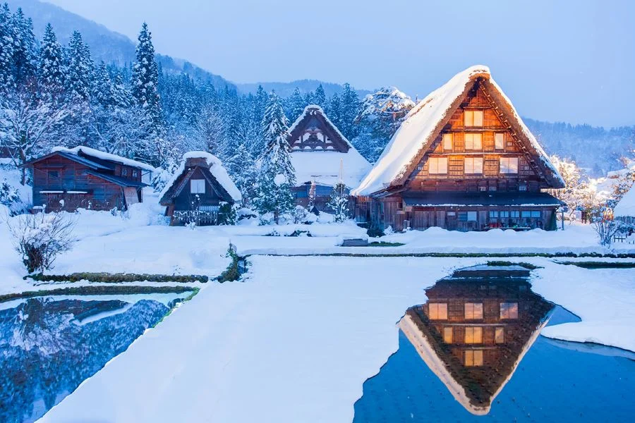 Ngôi làng cổ Shirakawa - Điểm du lịch mùa đông tại Nhật Bản