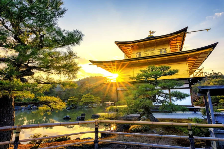 Chùa Kinkakuji hay còn gọi là Chùa Vàng, là một trong những biểu tượng văn hóa nổi tiếng nhất cả du lịch Kyoto
