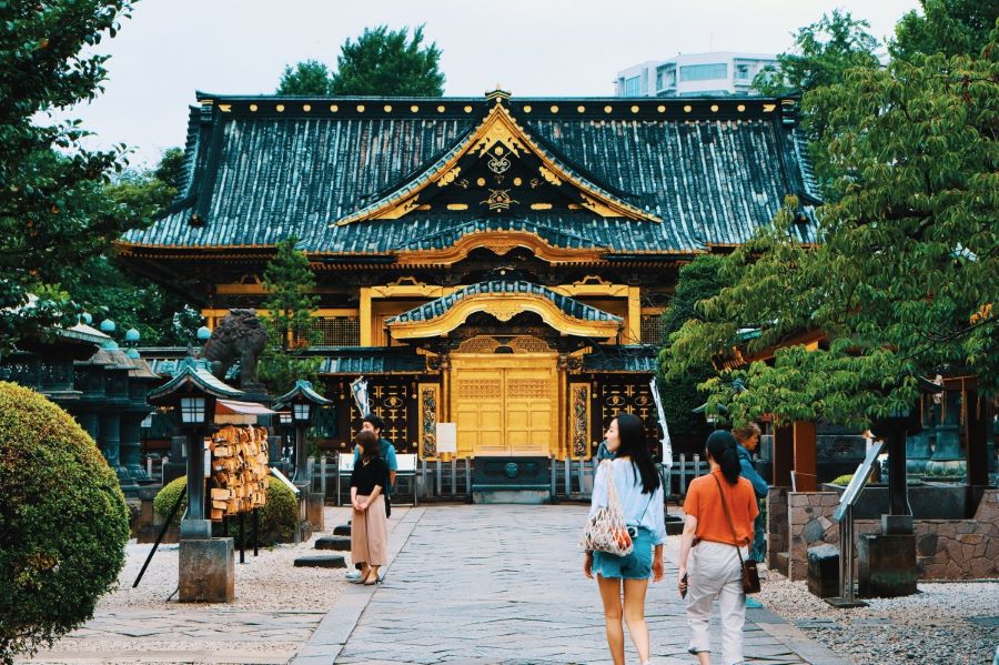 Những ngôi đền cổ kính nằm trong Công viên Ueno tại Tokyo Nhật Bản