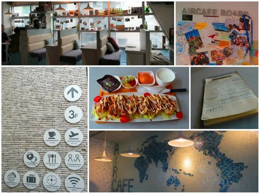 Bước vào Air Café, bạn sẽ như lạc vào một chiếc máy bay khổng lồ, được thiết kế theo phong cách hàng không vô cùng ấn tượng