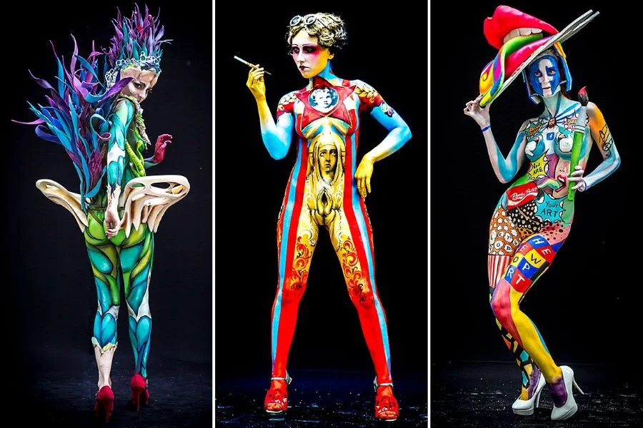 Tham gia lễ hội Body Painting, du khách sẽ được chiêm ngưỡng các tác phẩm nghệ thuật độc đáo