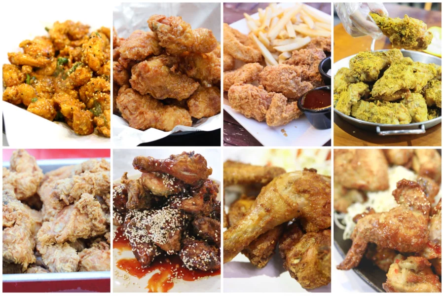 Menu của Kyochon Chicken Dongdaemun 1 khá đa dạng với nhiều loại gà rán khác nhau