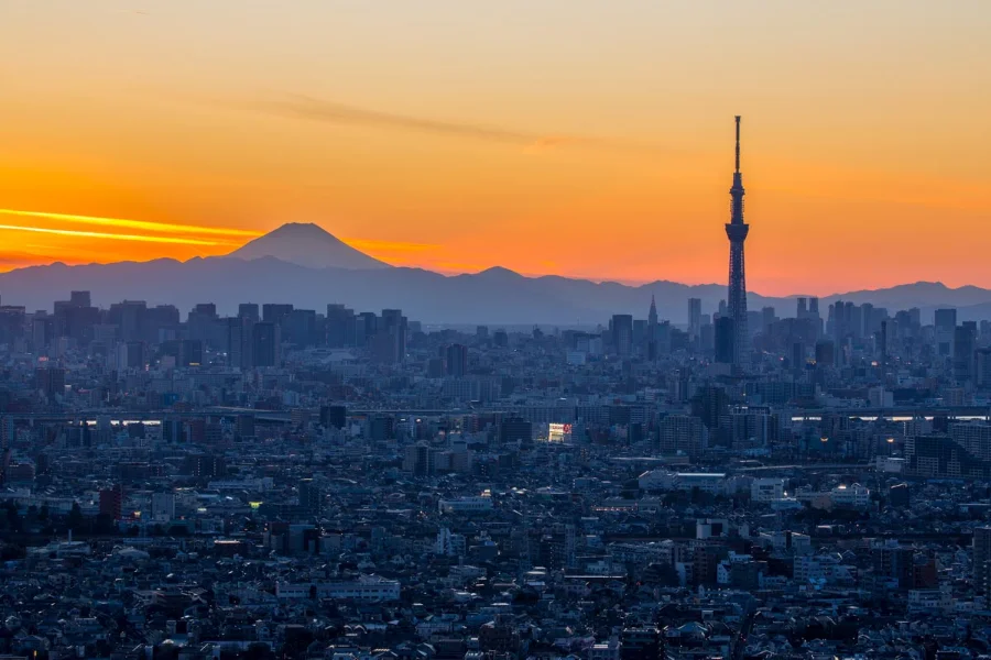 Đài quan sát tại Tòa Thị chính Tokyo là một sự lựa chọn tuyệt vời nếu bạn muốn chiêm ngưỡng vẻ đẹp hoàng hôn tại Tokyo