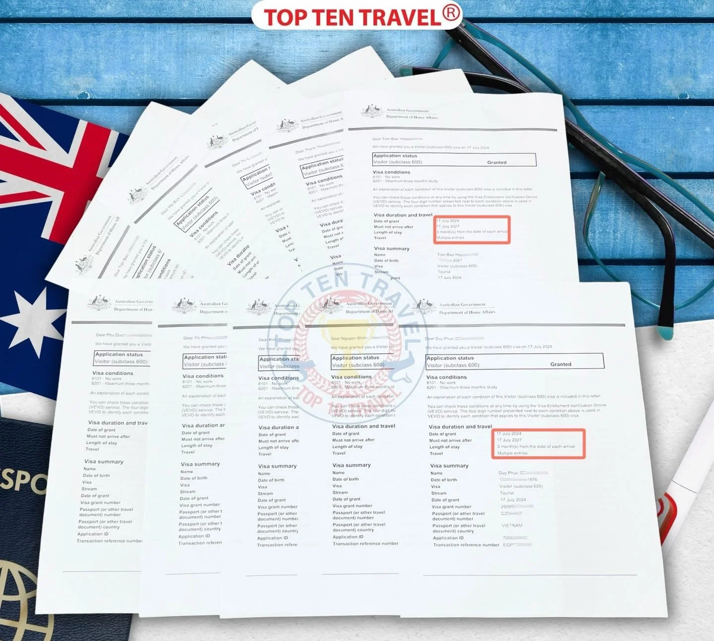 Hiện nay visa Úc được chia thành nhiều loại khác nhau, trong đó Visa du lịch Úc là loại visa được xin nhiều nhất