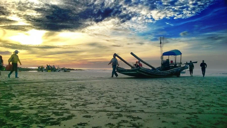 Vẻ đẹp bình yên của Biển Hải Hậu