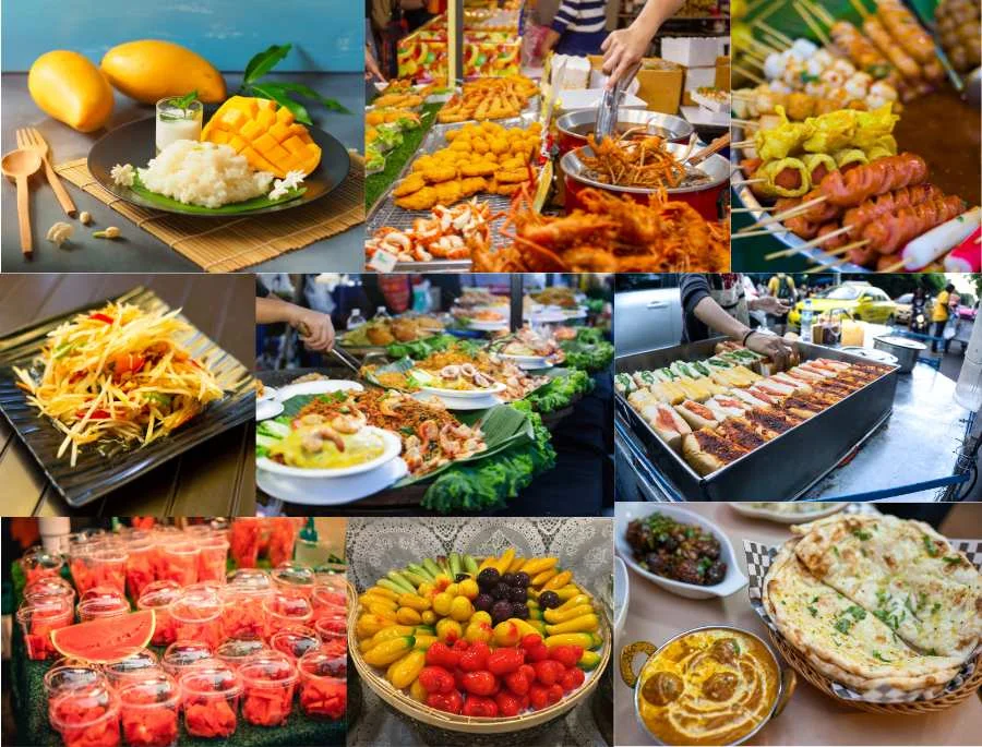 Ẩm thực đường phố Thái Lan vô cùng đa dạng với nhiều hương vị độc đáo