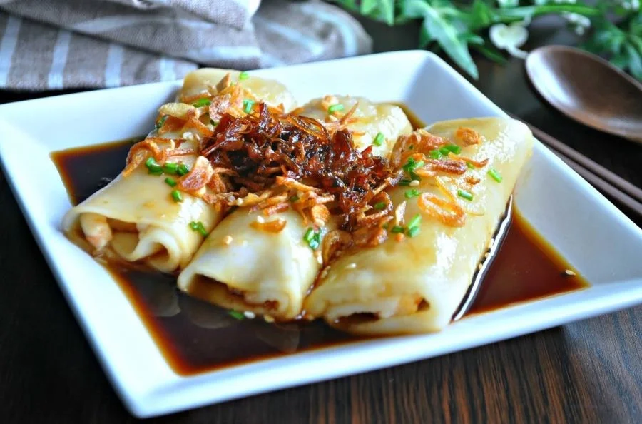 Bánh cuốn Hongkong có kết cấu mềm mịn và mùi thơm đặc trưng của gạo
