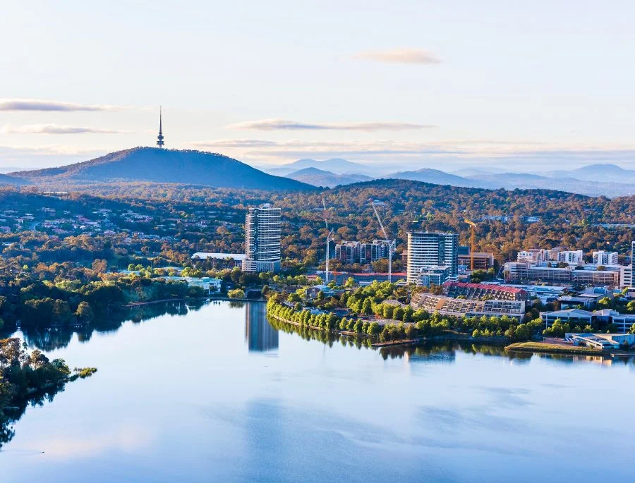 Toàn cảnh thủ đô Canberra nhìn từ trên cao