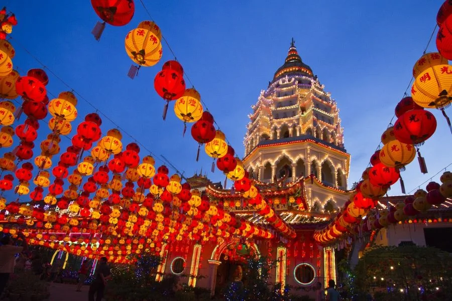 Penang rực rỡ với những chiếc đèn lồng đỏ