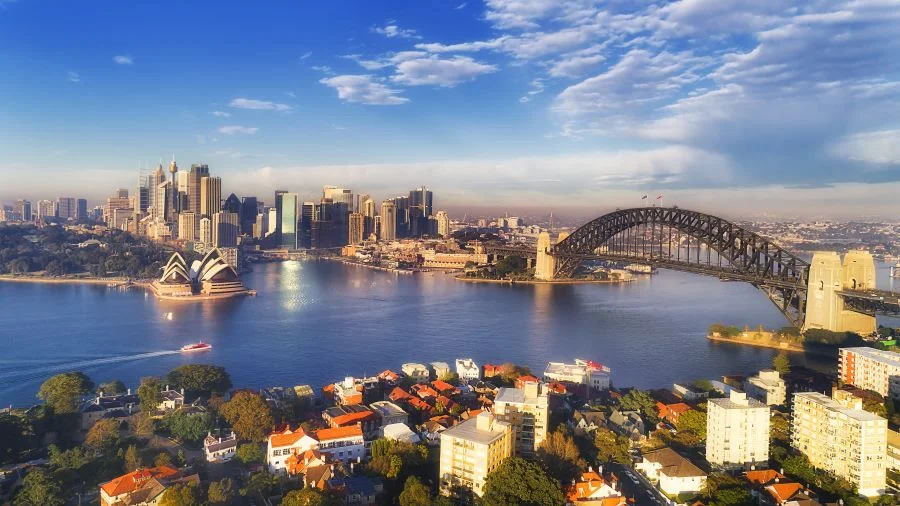 Khung cảnh thành phố Sydney vô cùng hùng vĩ