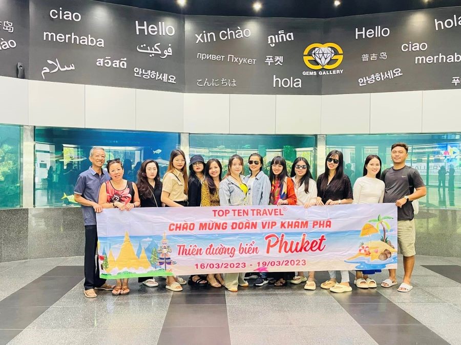 Đoàn khách tham quan Thái Lan 2023 tại Top Ten Travel