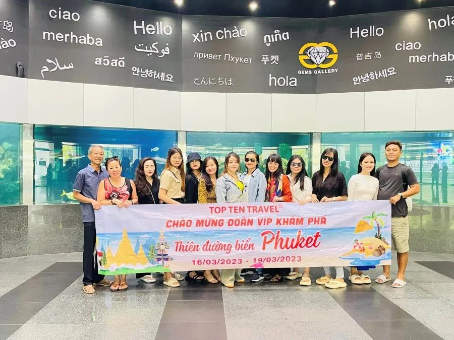Đoàn khách tham quan Thái Lan 2023 tại Top Ten Travel