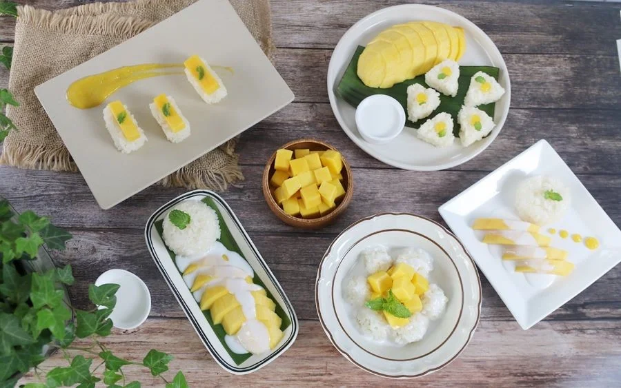 Xôi xoài - Món ăn đặc trưng của ẩm thực Thái Lan