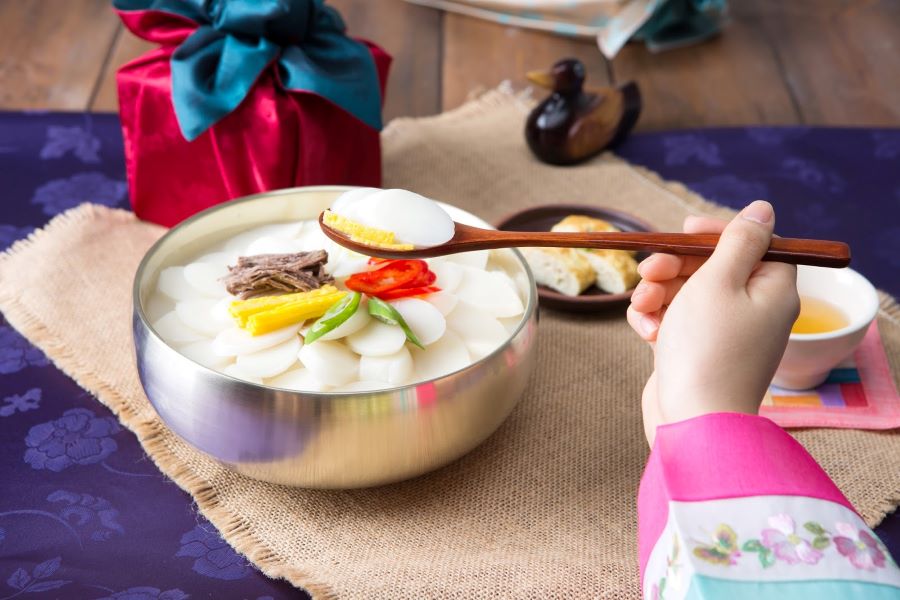 Bánh gạo may mắn của người Hàn Quốc