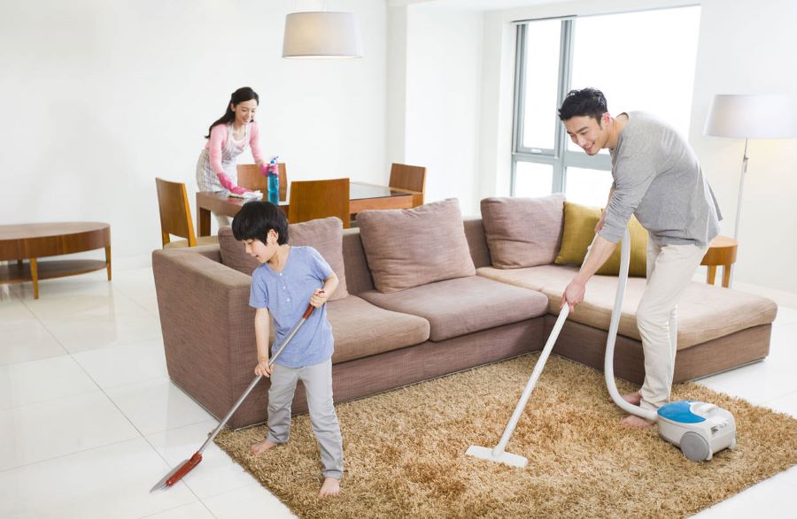 Dọn dẹp nhà cửa để đón Tết