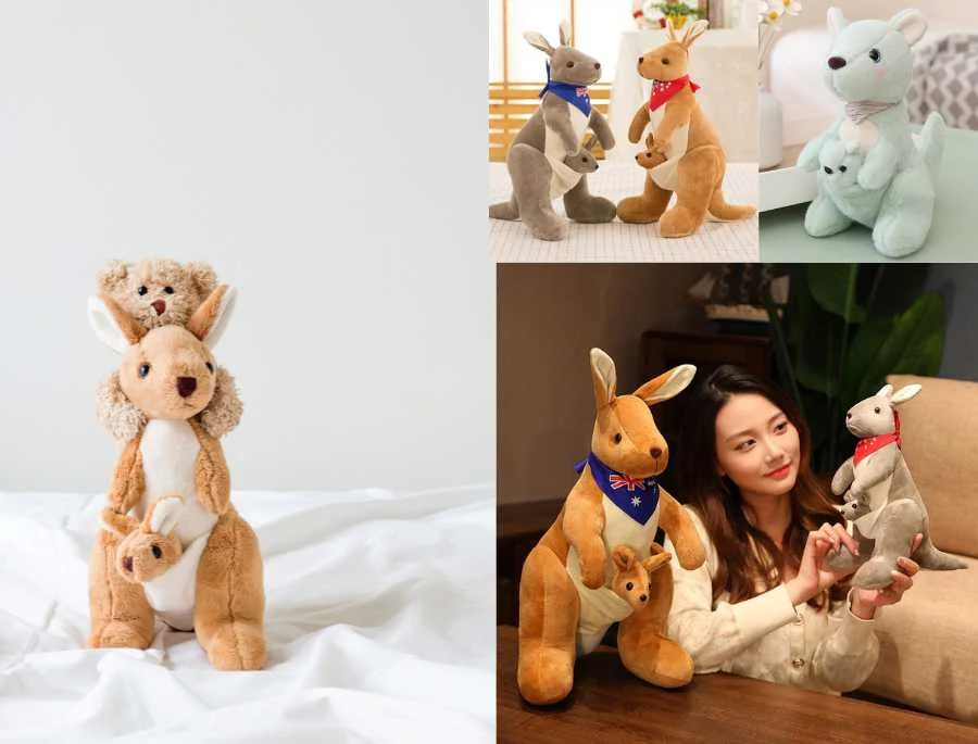 Những chú gấu bông chuột túi Úc, với hình dáng dễ thương và chất liệu mềm mại