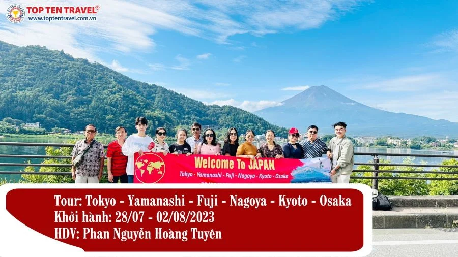 Những vị khách tin tưởng và lựa chọn chuyến tham quan đến Nhật Bản tại Top Ten Travel